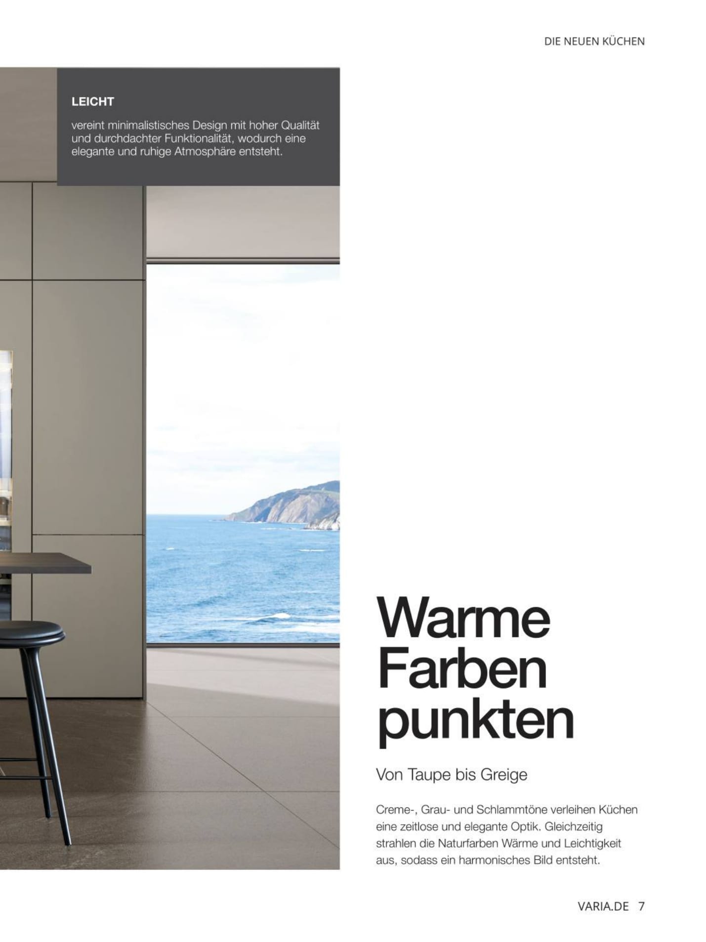 Seite 7: „Warme Farben punkten – von Taupe bis Greige“