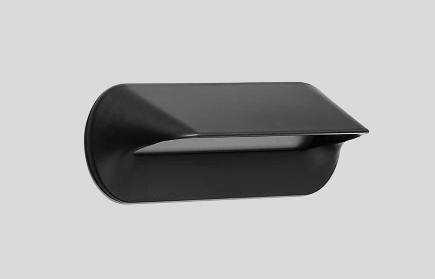 Purion Muschelgriff, Schiefer matt