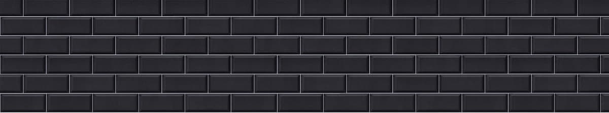 Purion Motiv: Fliese facettiert, schwarz