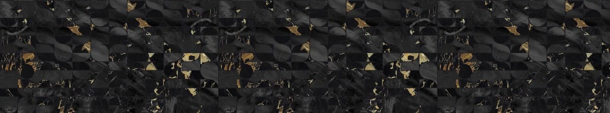 Purion Motiv: Mosaik Marmor Schwarz-Gold